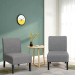 Set of 2 Armless Accent Chair