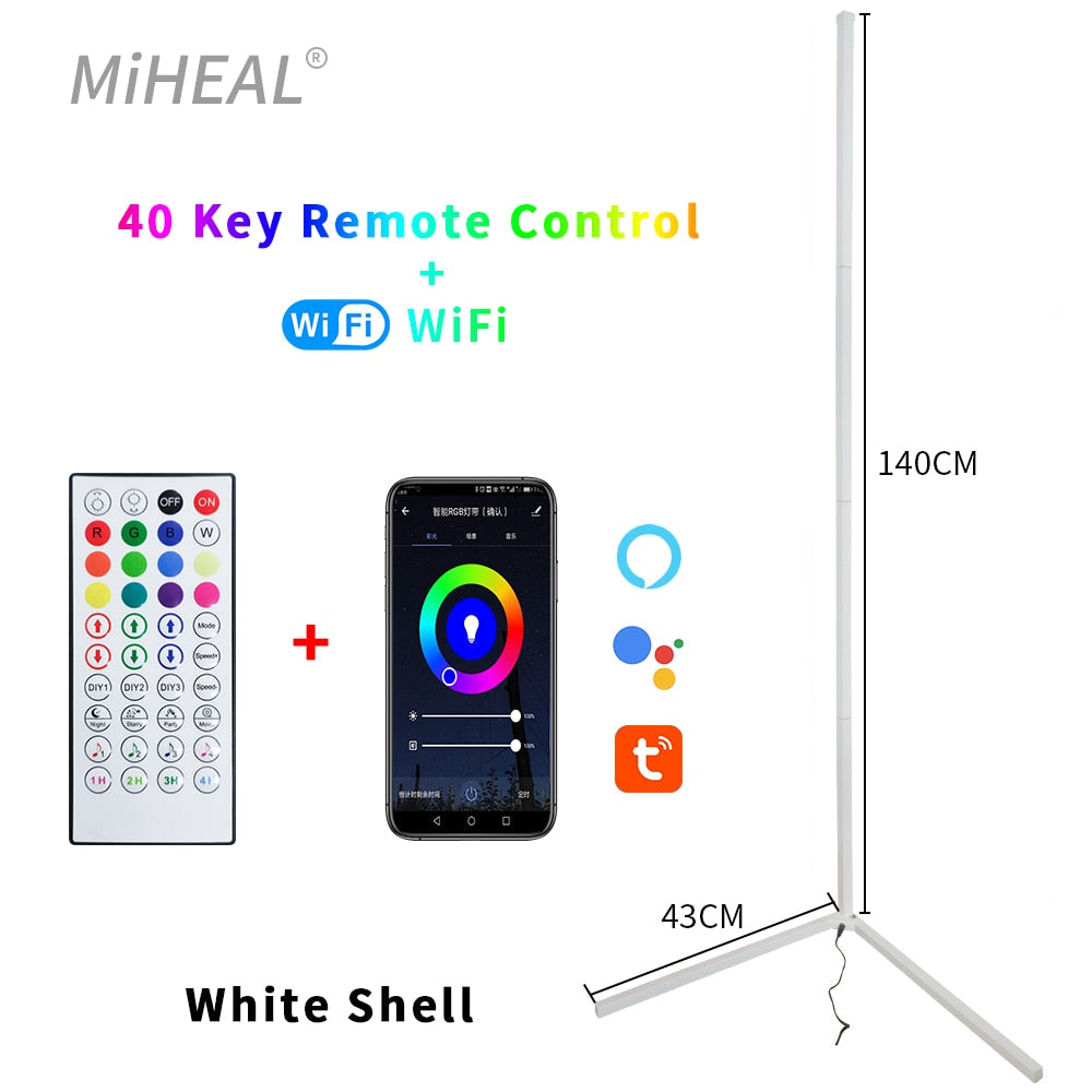 LED Floor Lamp with Remote Control