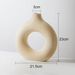 Circular Hollow Ceramic Vase