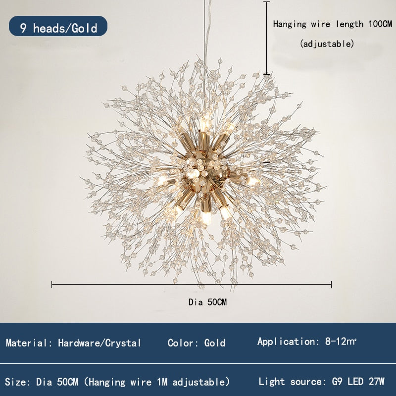 Modern Crystal Led Ceiling Chandelier