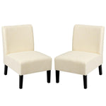 Set of 2 Armless Accent Chair