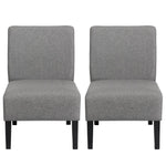 Set of 2 Armless Accent Chair