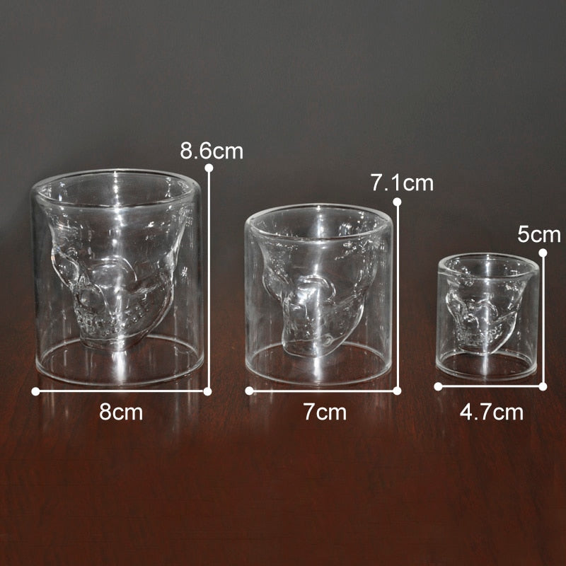 Classical Skull Shape Crystal Glass