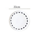 Western Style White Ceramic Plate