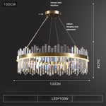 Crystal LED Dimmable Chandelier