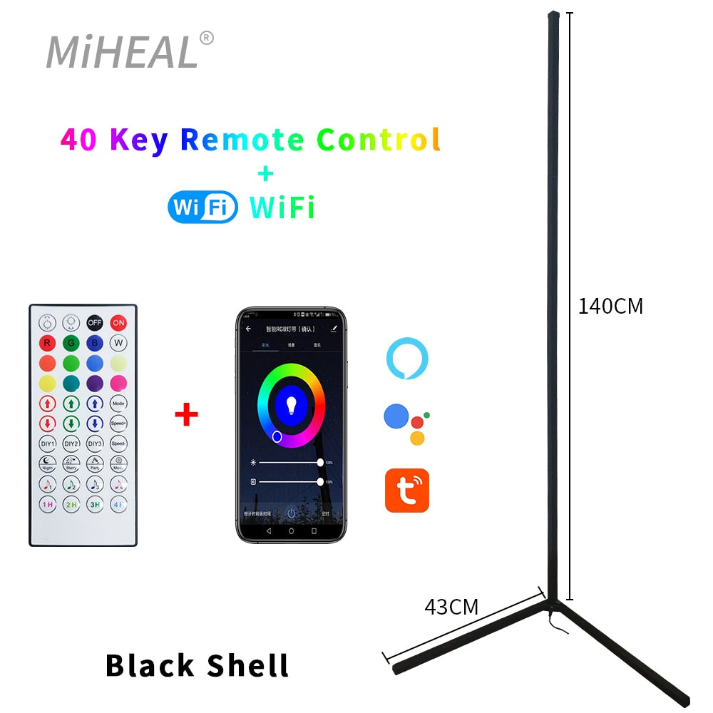 LED Floor Lamp with Remote Control