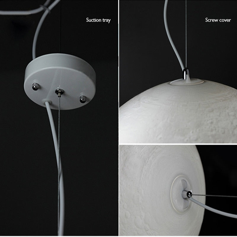 LED Moon Pendant Light