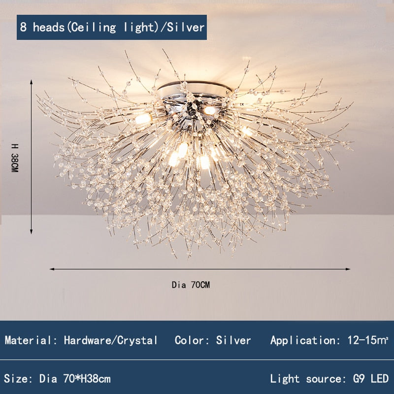 Modern Crystal Led Ceiling Chandelier