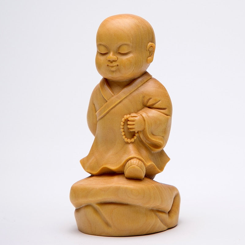 Wood Buddha Sculpture