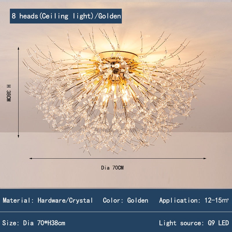 Modern Crystal Led Ceiling Chandelier