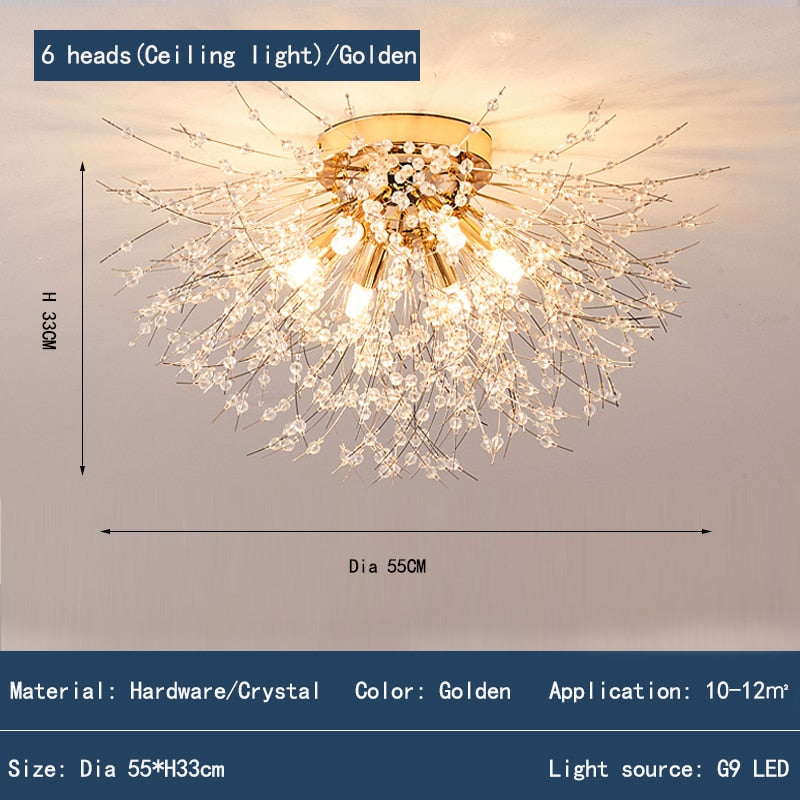 Modern Crystal Led Ceiling Chandelier