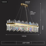 Crystal LED Dimmable Chandelier