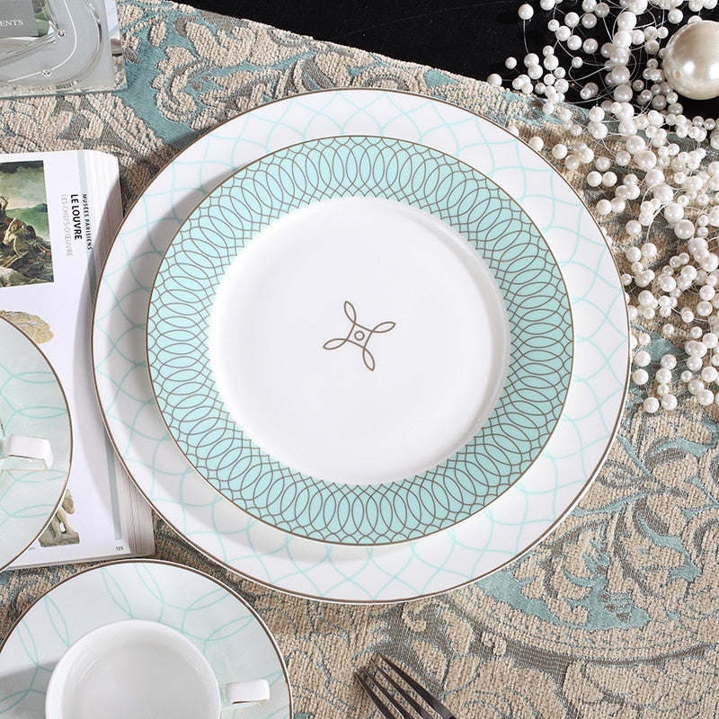 4 pcs Luxury Ceramic Dinner Set