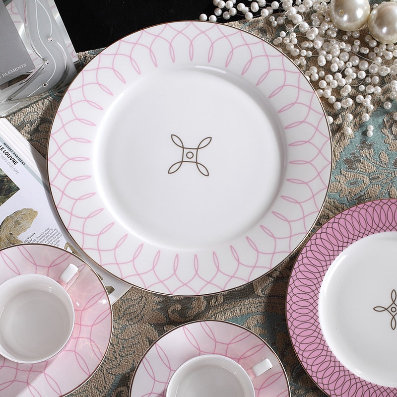 4 pcs Luxury Ceramic Dinner Set