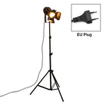 Industrial Bar Retro Tripod Black Floor Lamp