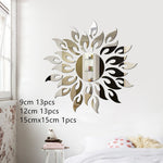 Mirrors Sun Flower Aesthetic DIY Wall Stickers