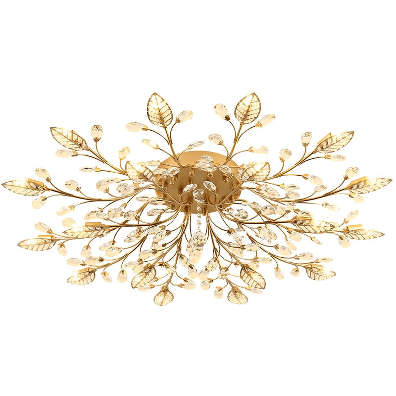 Crystal Leaf Shape Chandelier