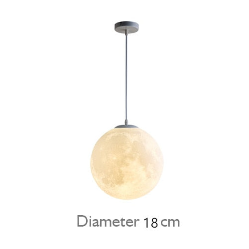 LED Moon Pendant Light