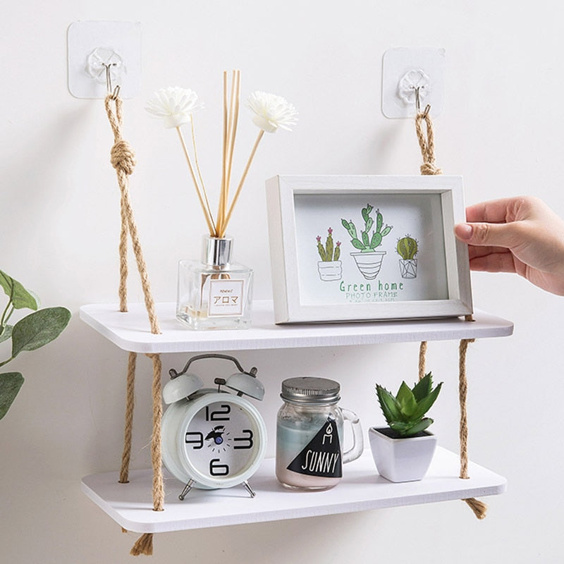 Wooden Rustic Floating Shelf