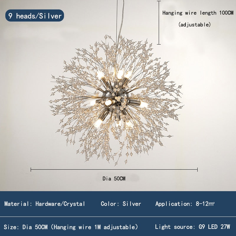 Modern Crystal Led Ceiling Chandelier