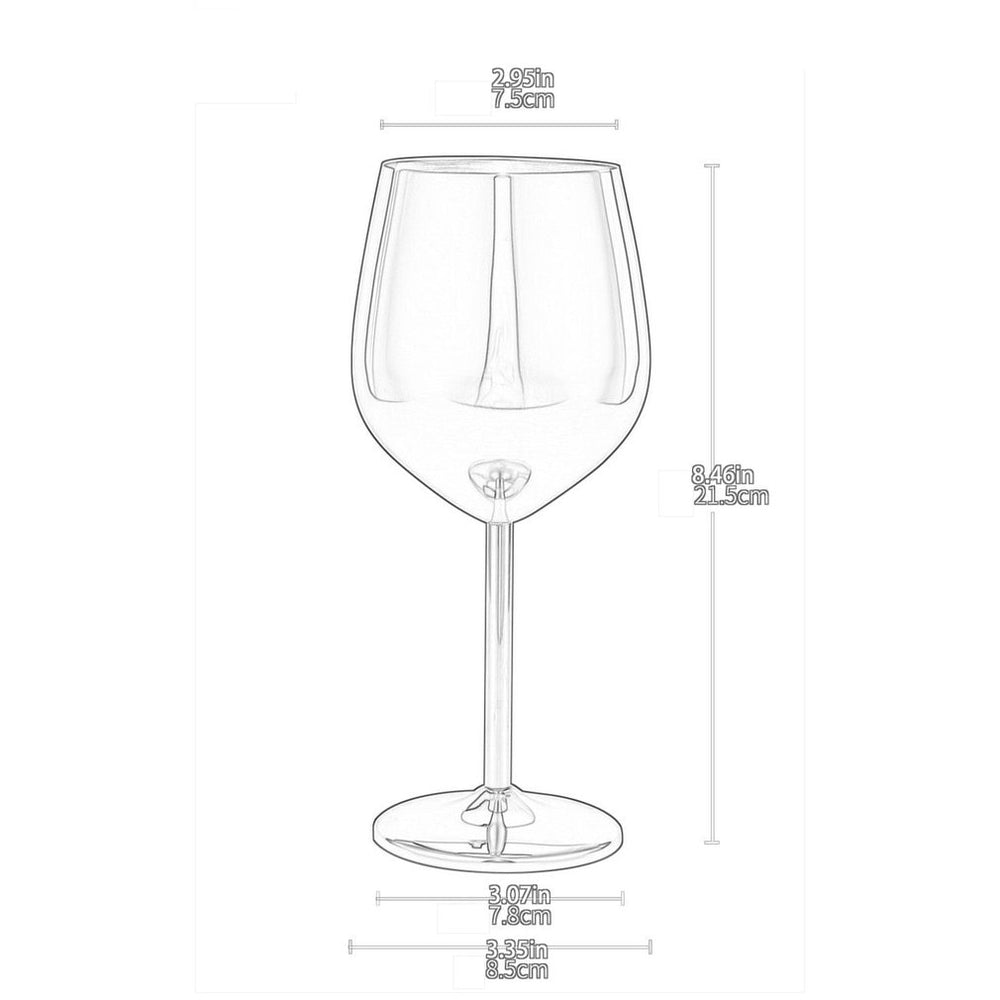 500ml Stainless Steel Wine Glass