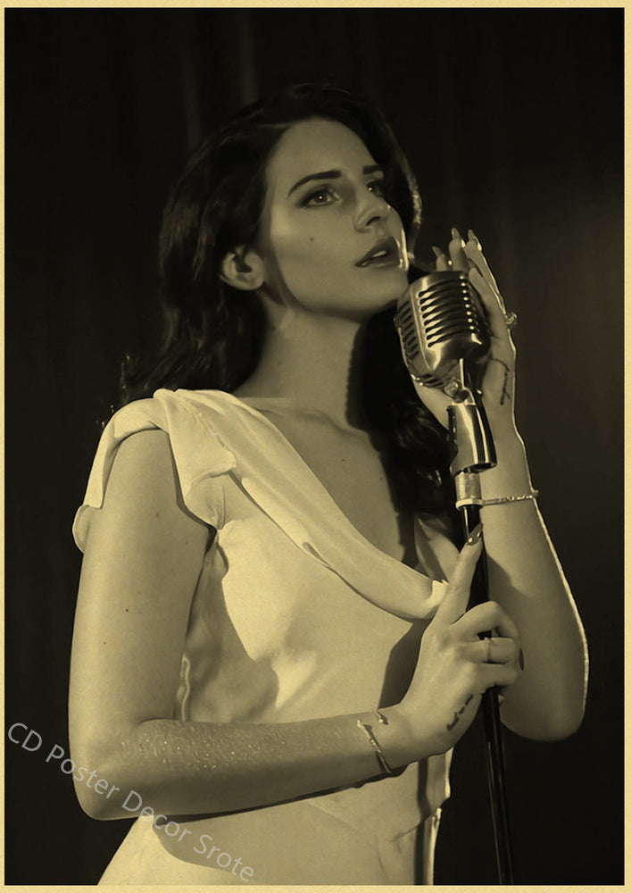 Singer Lana Del Rey Poster