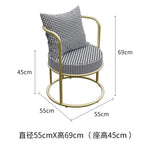 Unique Back Support Chairs with Gold Legs