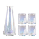 5Pcs Transparent Gradient Pitcher Tea Cup Set