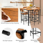 5-Piece Industrial Dining Table Set