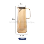 1.7L Glass Water Pitcher with Handle