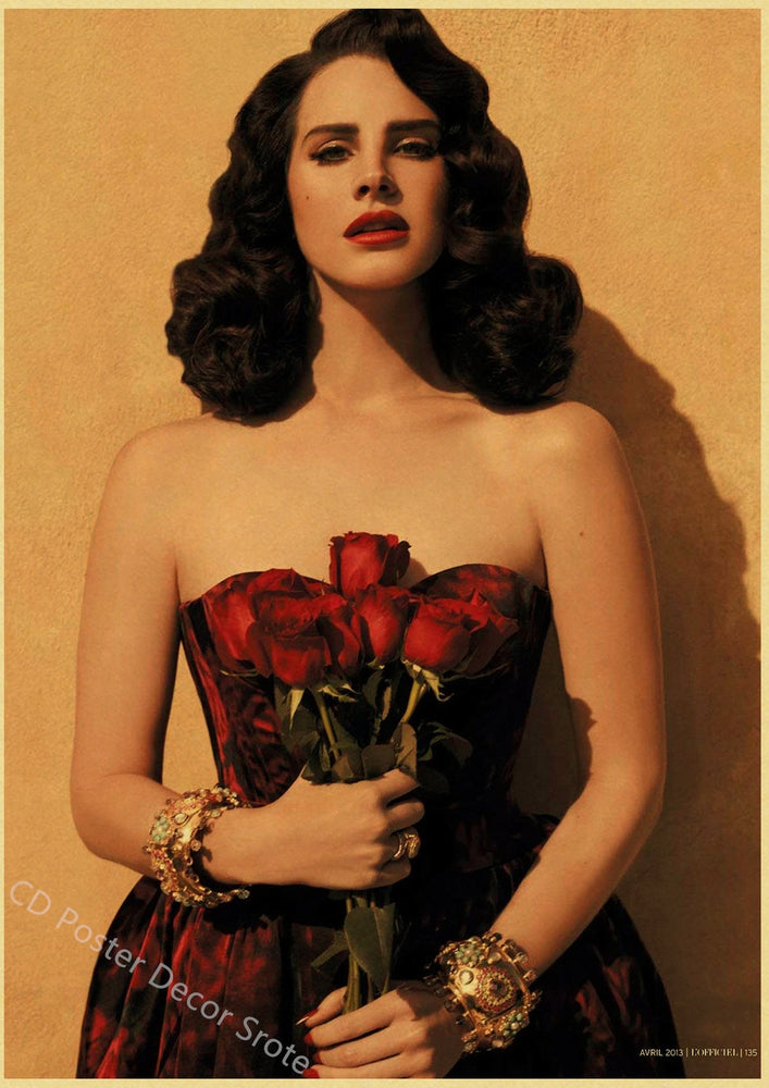 Singer Lana Del Rey Poster