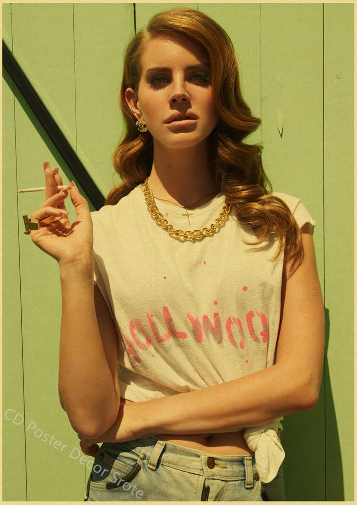 Singer Lana Del Rey Poster