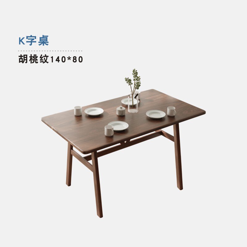 Wood Mobile Dining Table Set