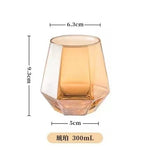 1PC Creative Diamond Hexagonal Wine Cup Glass