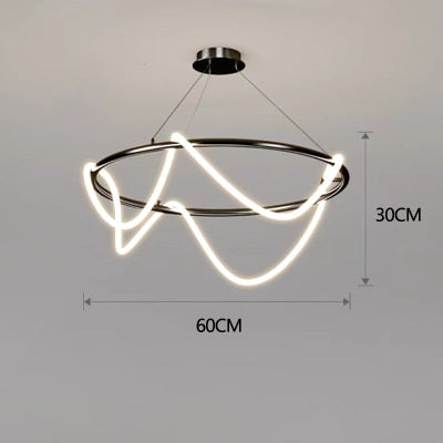 Post-Modern Abstract Shape Chandelier