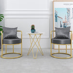 Unique Back Support Chairs with Gold Legs