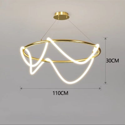 Post-Modern Abstract Shape Chandelier