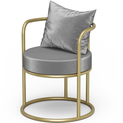 Unique Back Support Chairs with Gold Legs