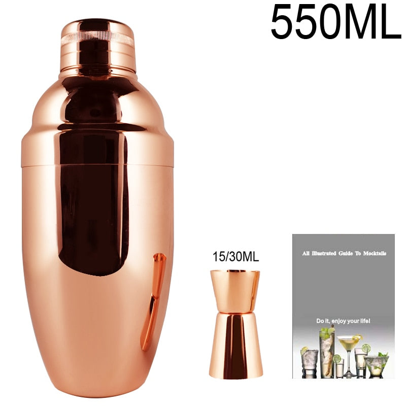 Premium Cocktail Shaker Set in Copper