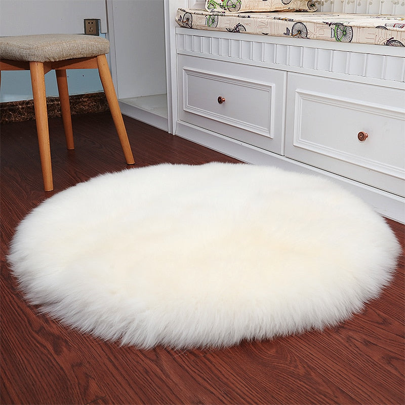 Plush Round Carpet