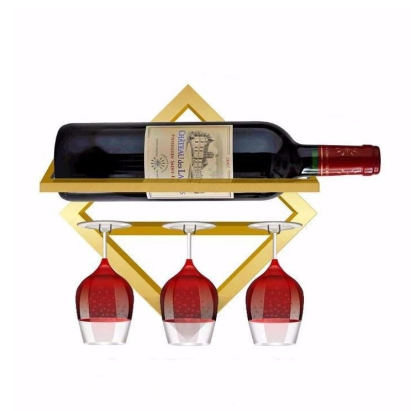 Wall Mount Wine Glass Hanging Frame