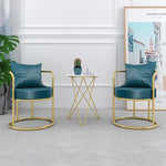 Unique Back Support Chairs with Gold Legs