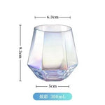 1PC Creative Diamond Hexagonal Wine Cup Glass