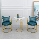 Unique Back Support Chairs with Gold Legs