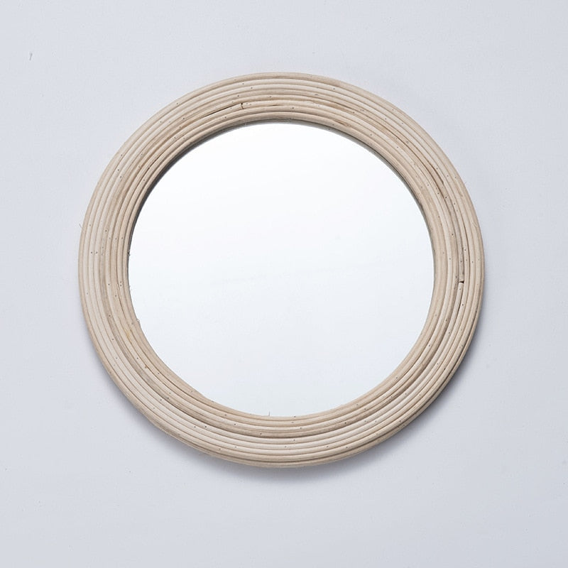 Creative Straw Rope Decorative Mirror
