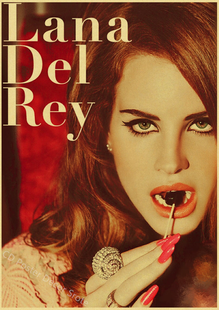 Singer Lana Del Rey Poster