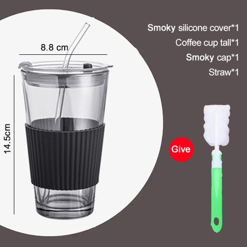 450ml Non-slip Tumbler With Straw