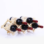 Collapsible Wooden Wine Bottle Rack