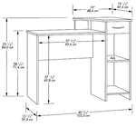 Blackwood Finish Desk with Easy-glide Drawer