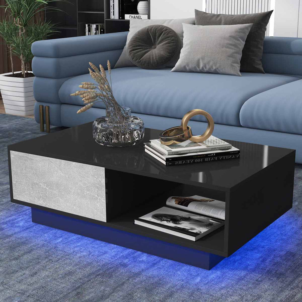 High Gloss RGB LED Coffee Table